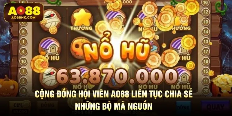Cộng đồng hội viên AO88 liên tục chia sẻ những bộ mã nguồn