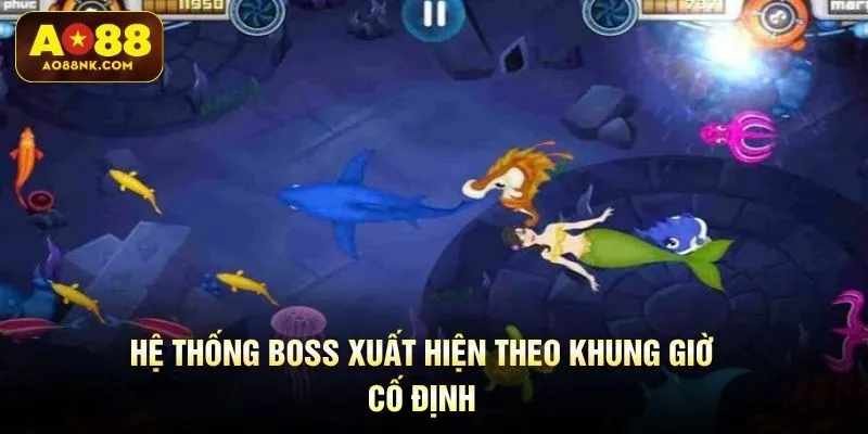 Hệ thống boss xuất hiện theo khung giờ cố định 