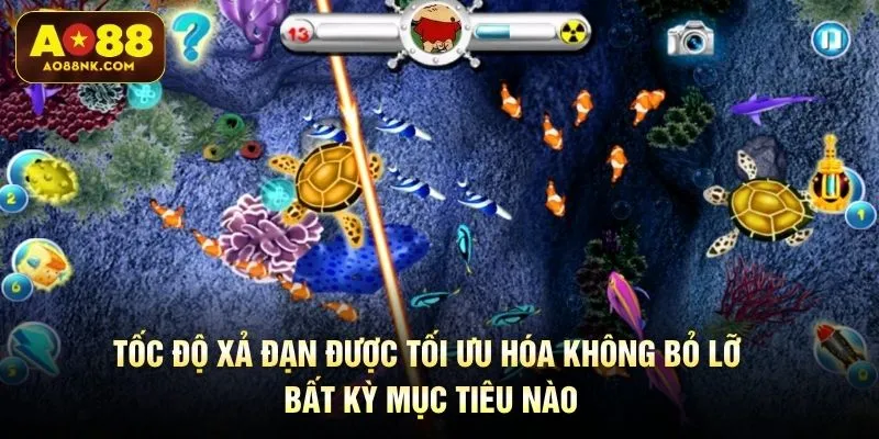 Tốc độ xả đạn được tối ưu hóa không bỏ lỡ bất kỳ mục tiêu nào